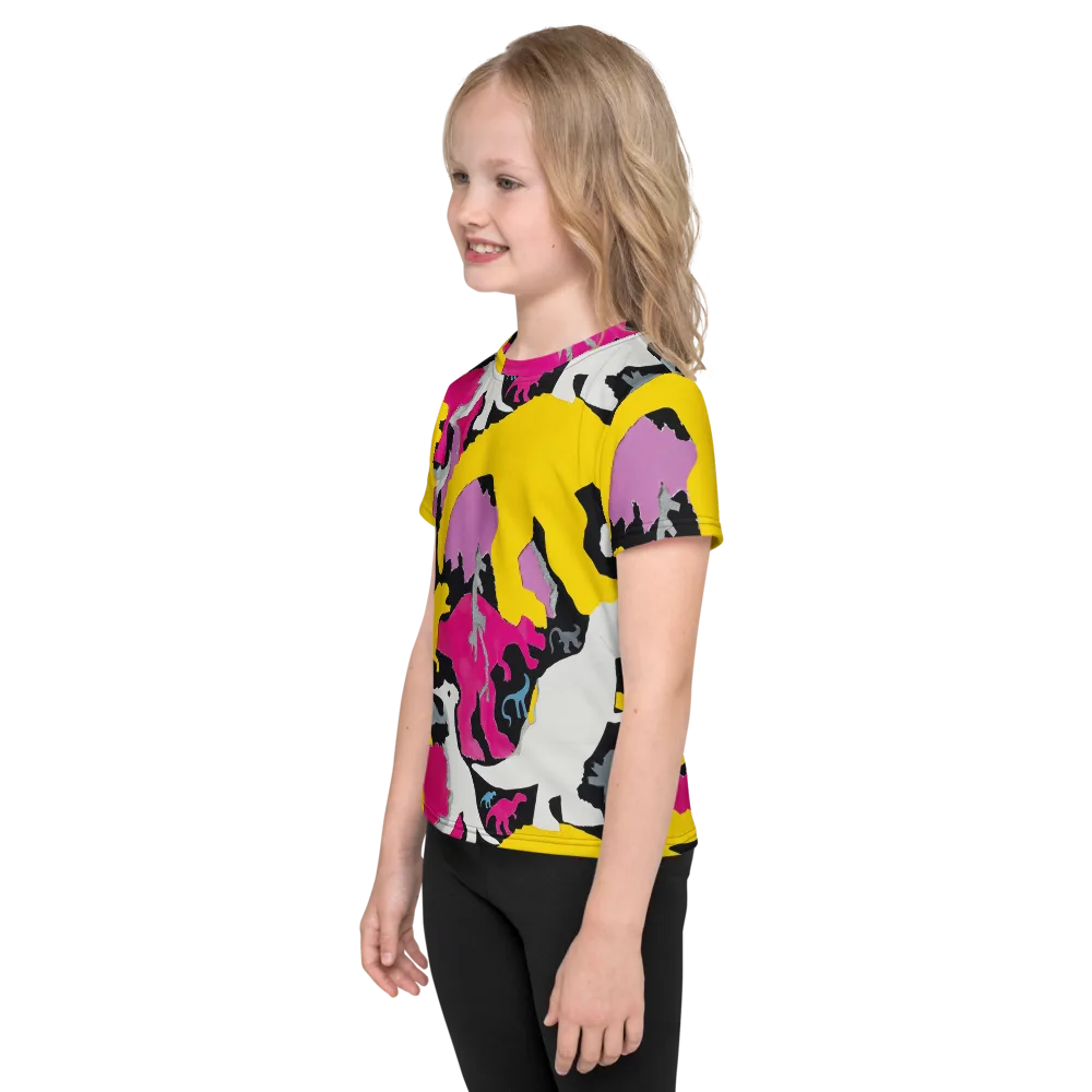 Cretaceous Candy on Kids Crew Neck T-Shirt — Left