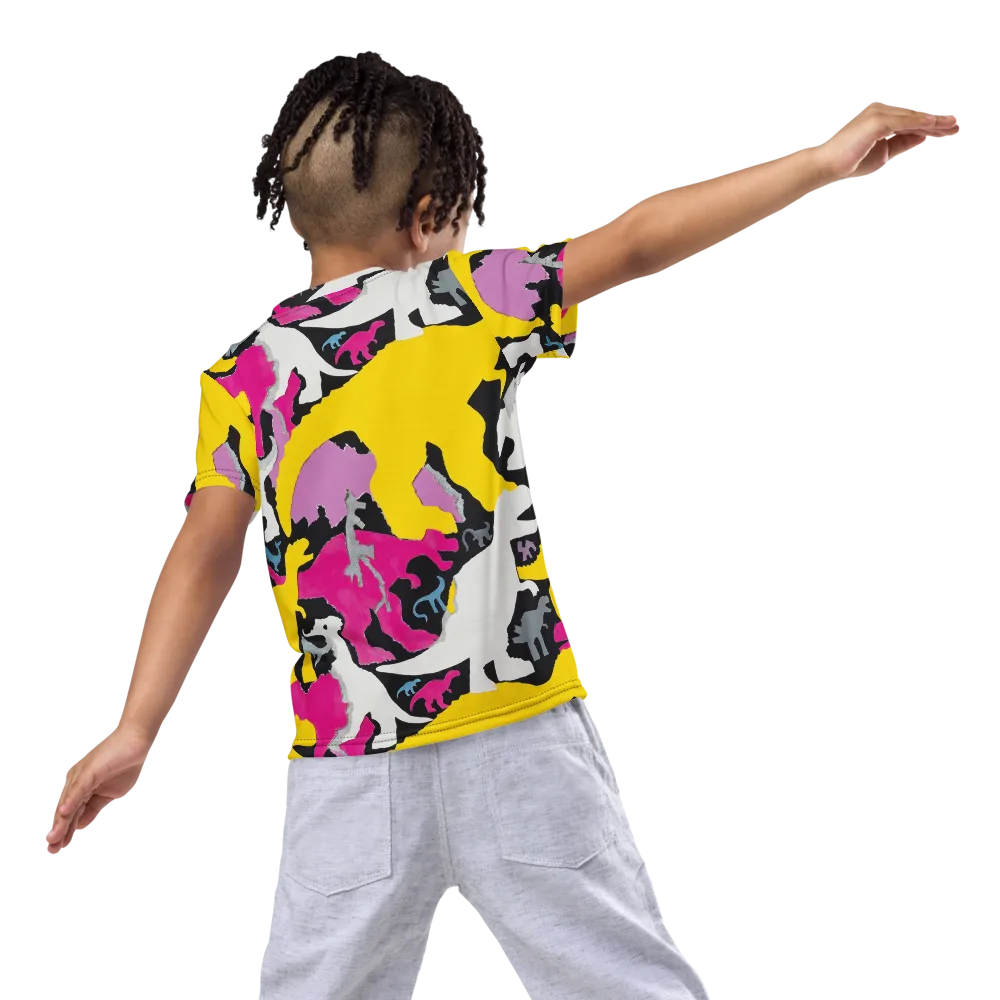 Cretaceous Candy on Kids Crew Neck T-Shirt — Back