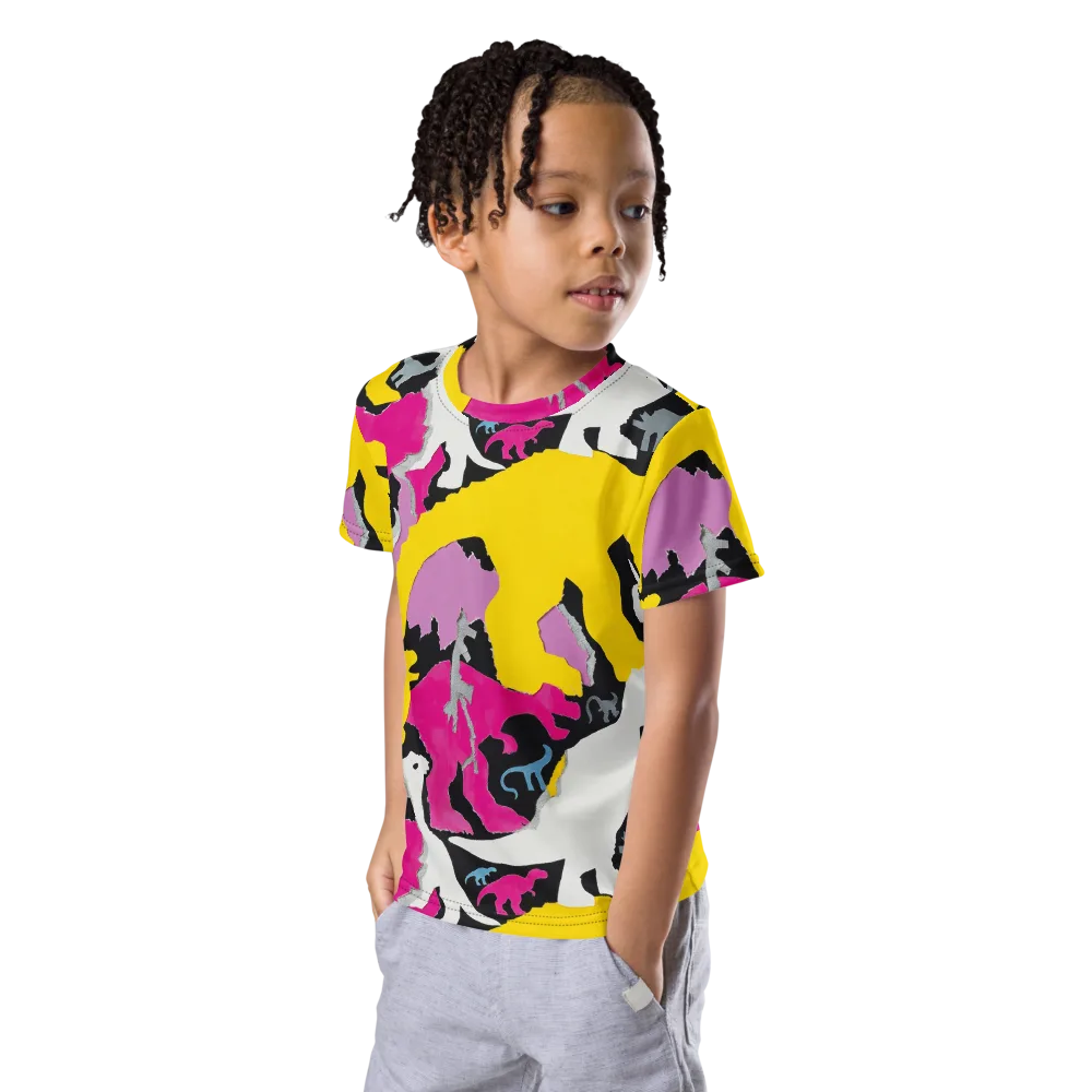 Cretaceous Candy on Kids Crew Neck T-Shirt — Left Front