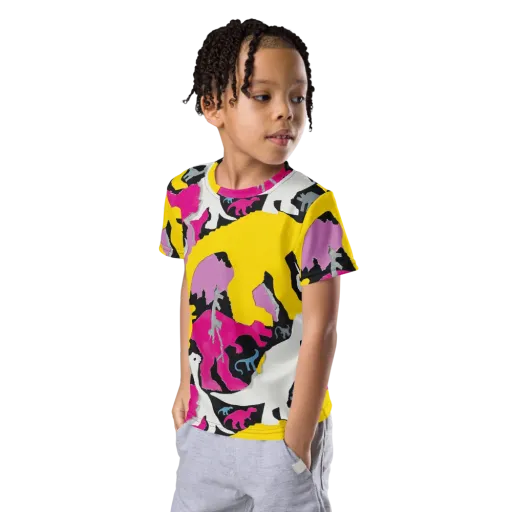 Cretaceous Candy on a Kids Crew Neck T-Shirt