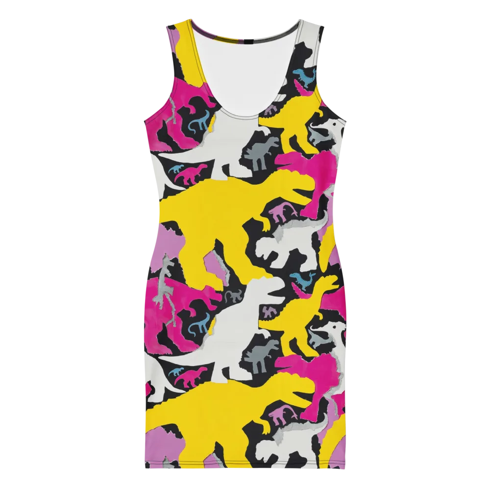 Cretaceous Candy on Bodycon Dress — Front