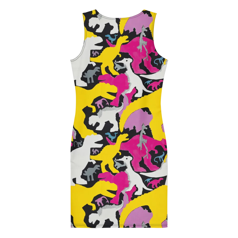 Cretaceous Candy on Bodycon Dress — Back