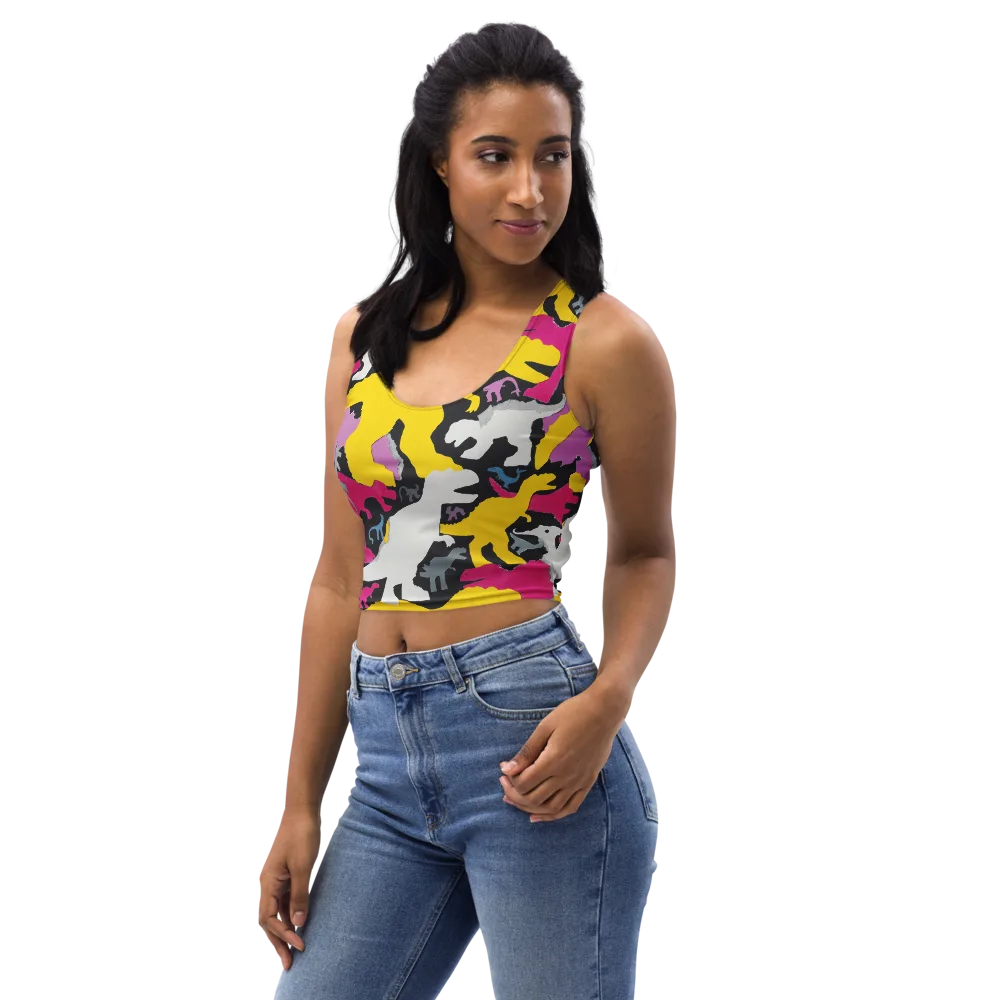 Cretaceous Candy on Crop Top — Left Front