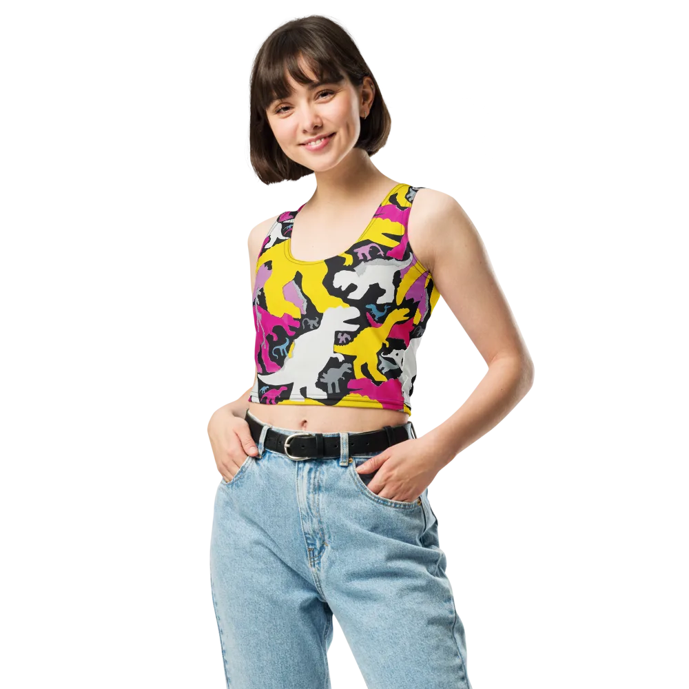 Cretaceous Candy on Crop Top — Front