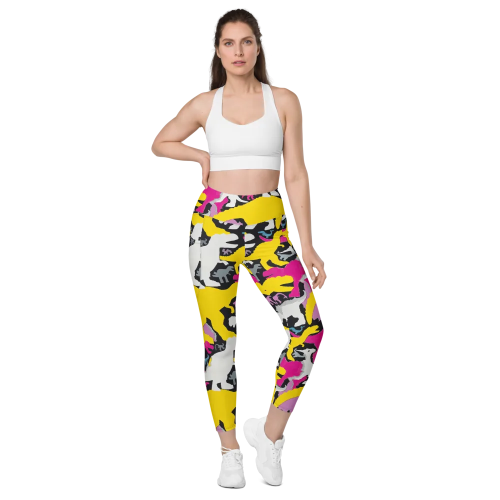 Cretaceous Candy on Leggings with Pockets — Front