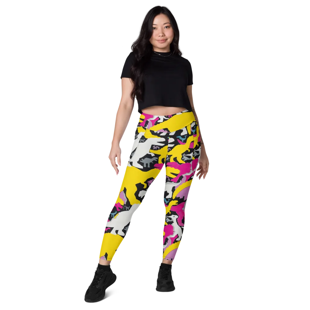 Cretaceous Candy on Leggings with Pockets — Front