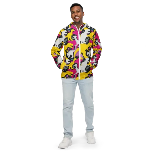 Cretaceous Candy on a Men's Windbreaker