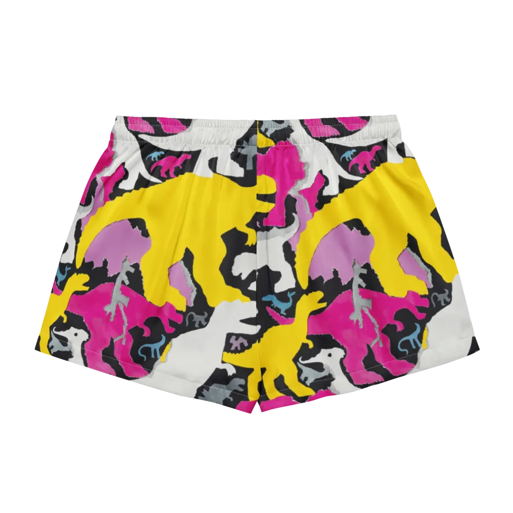 Cretaceous Candy on Women's Pajama Shorts — Back
