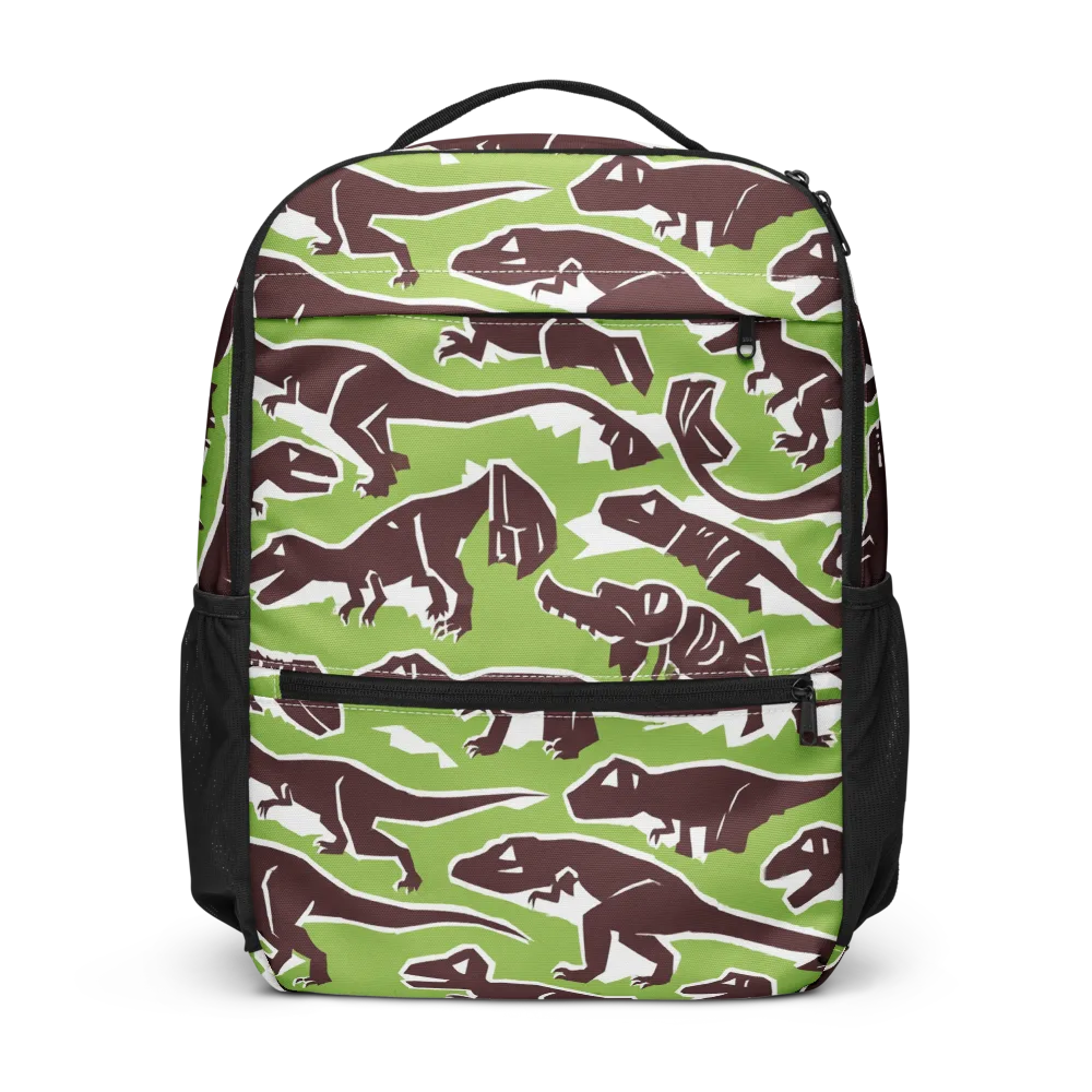 Dino Parade on Utility Backpack — Front