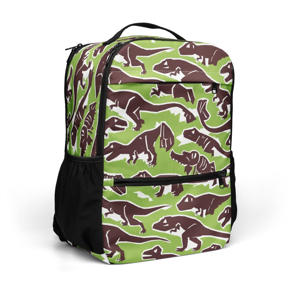Dino Parade on Utility Backpack — Right Front