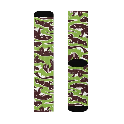 Dino Parade on a Socks