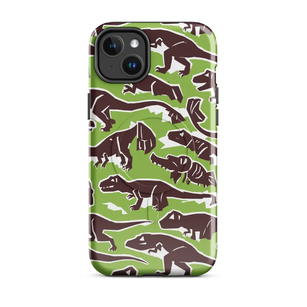 Dino Parade on MagSafe Tough Case for iPhone® — Front