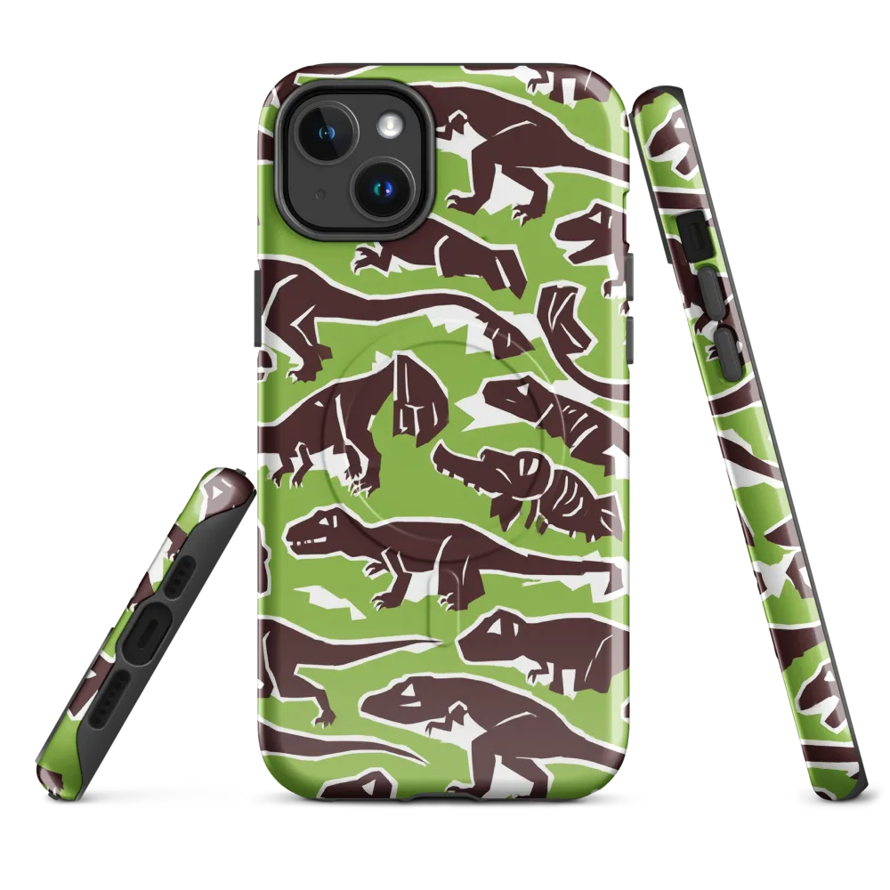 Dino Parade on MagSafe Tough Case for iPhone® — Front