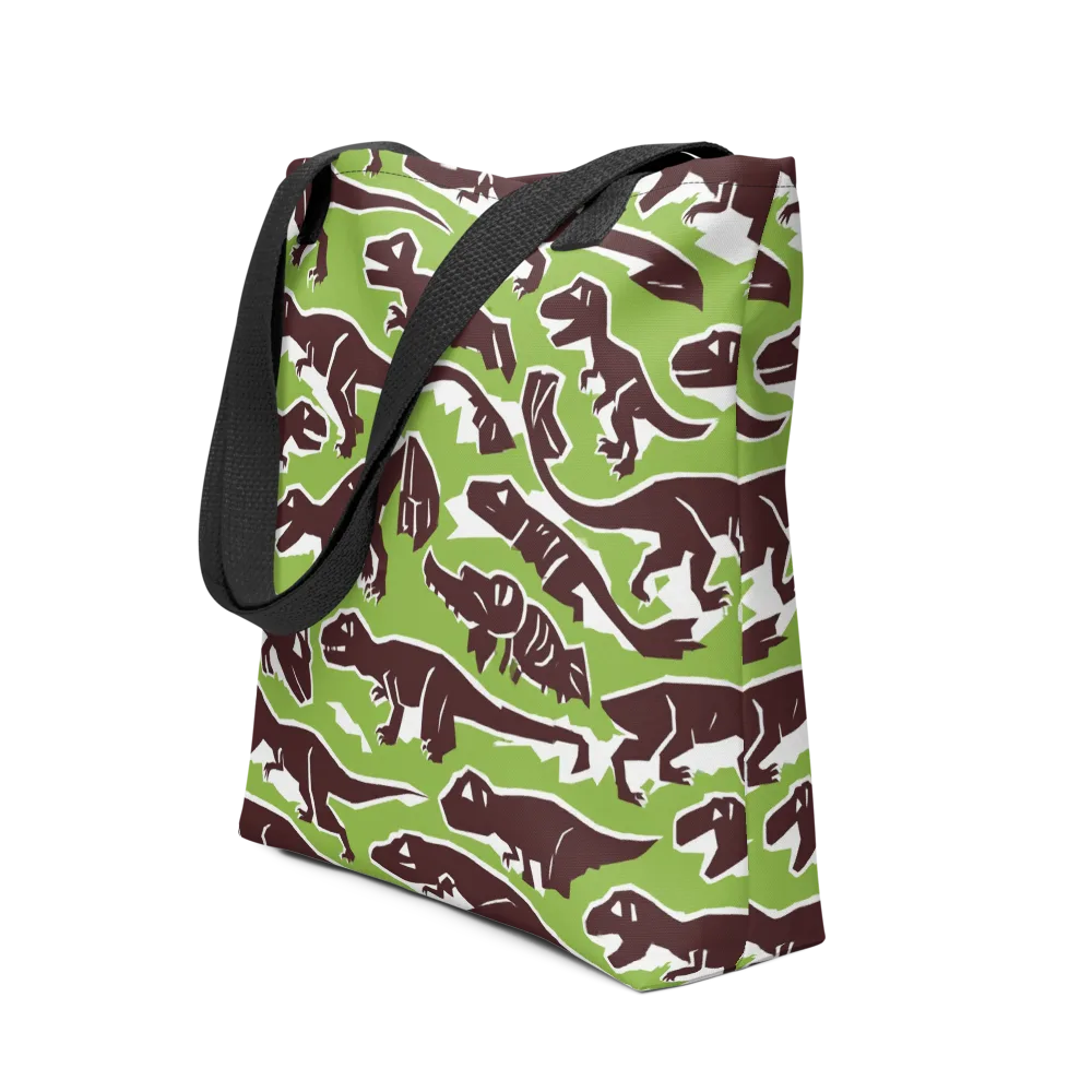 Dino Parade on Tote Bag — Front