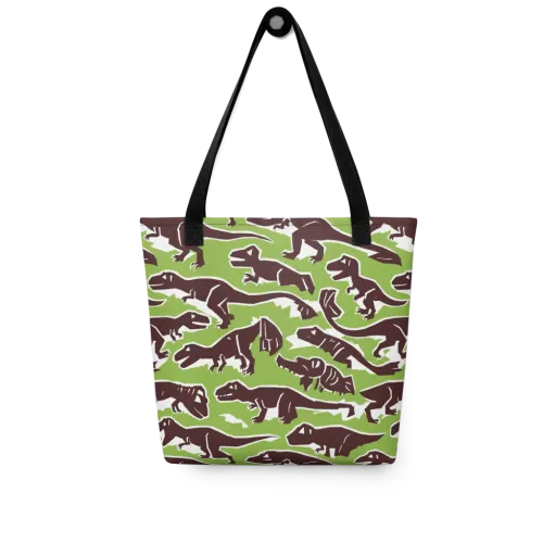 Dino Parade on a Tote Bag