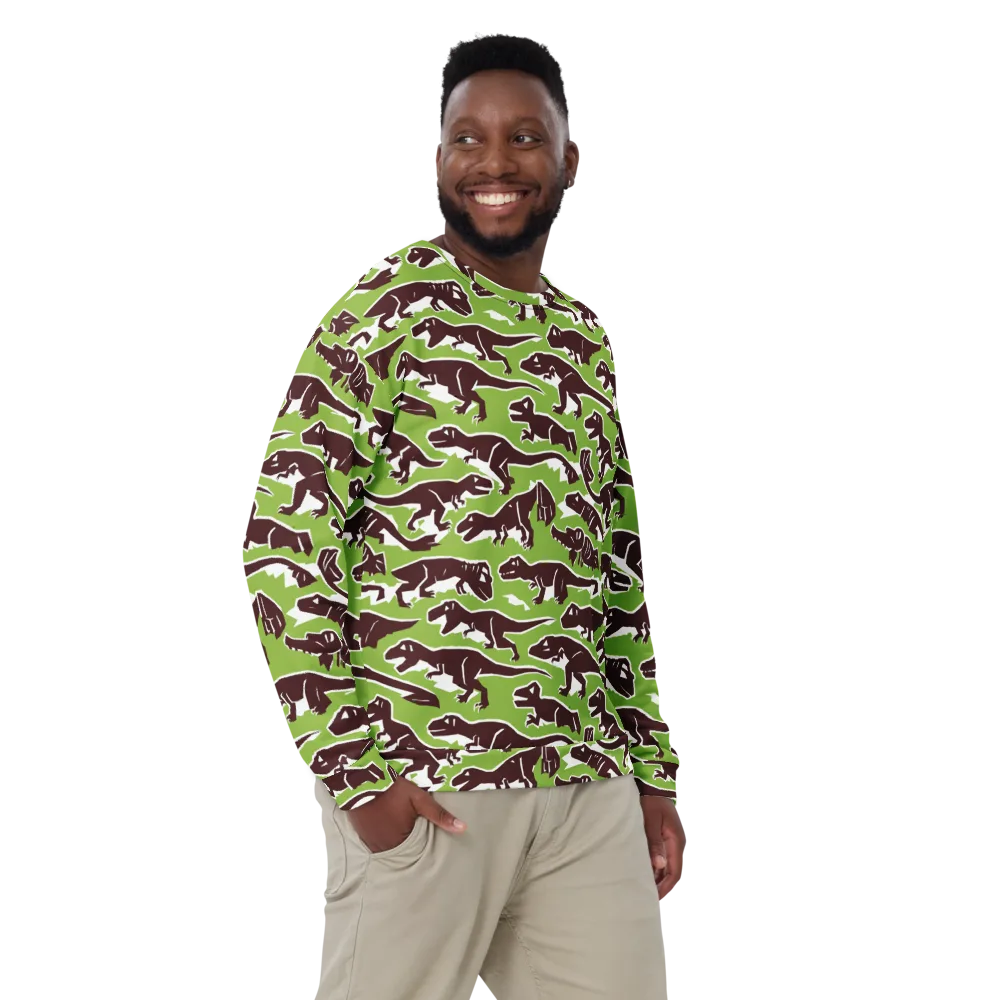 Dino Parade on Sweatshirt — Front
