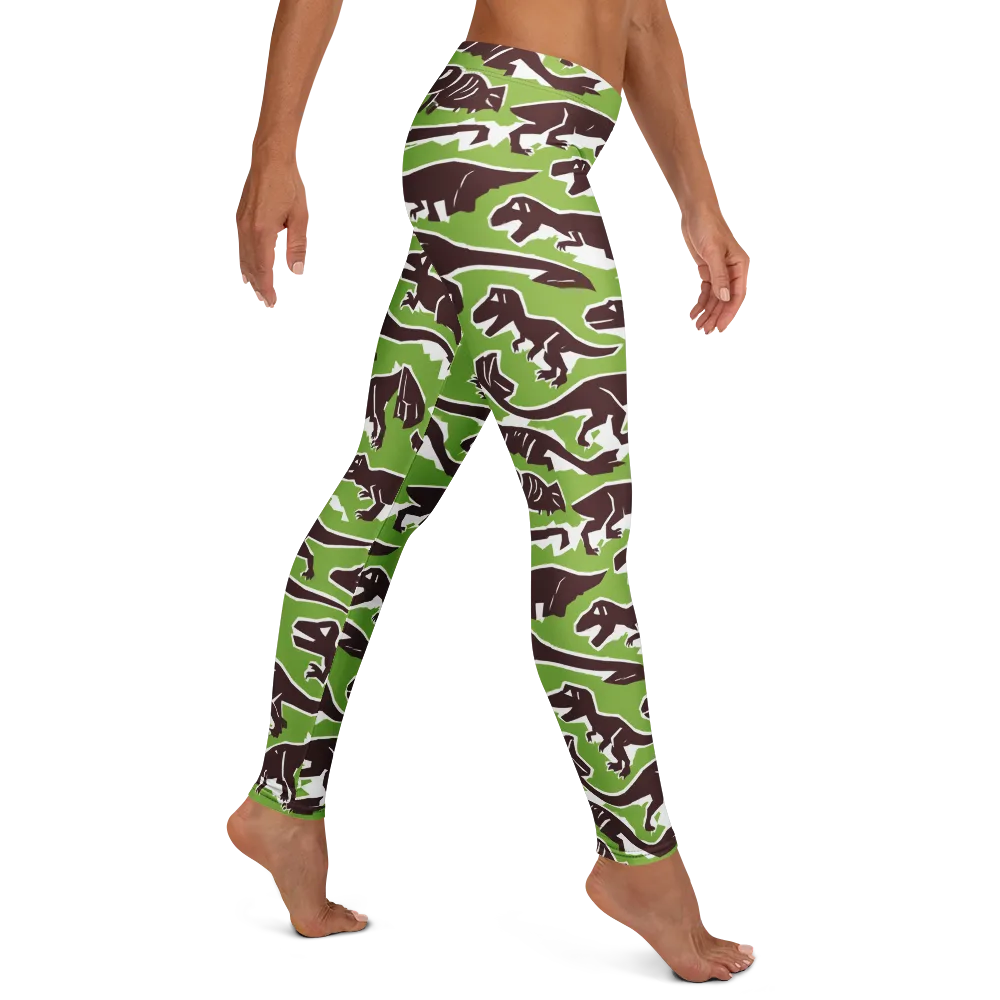 Dino Parade on Leggings — Right