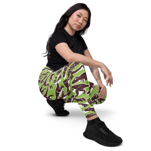 Dino Parade on a Leggings with Pockets