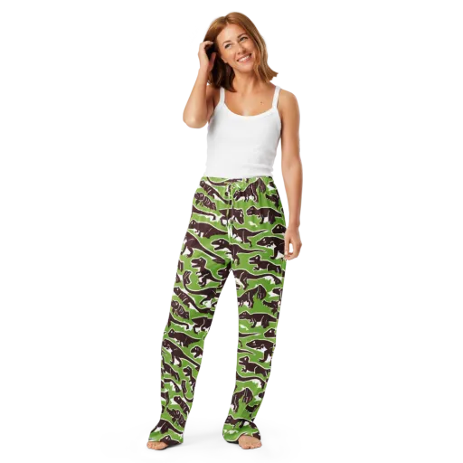 Dino Parade on a Women's Pajama Pants