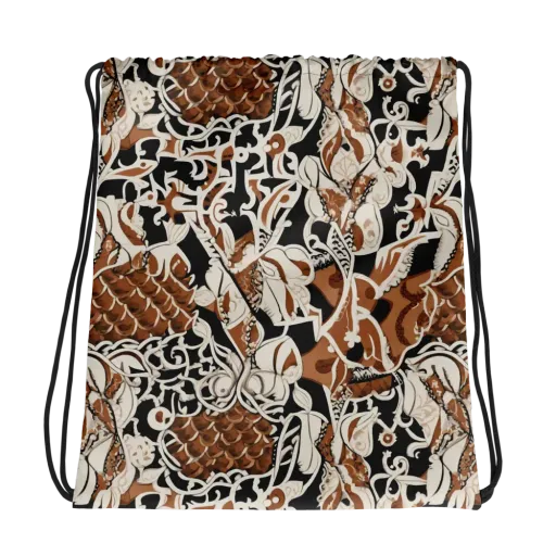 Sepia Baroque on a Drawstring Bag