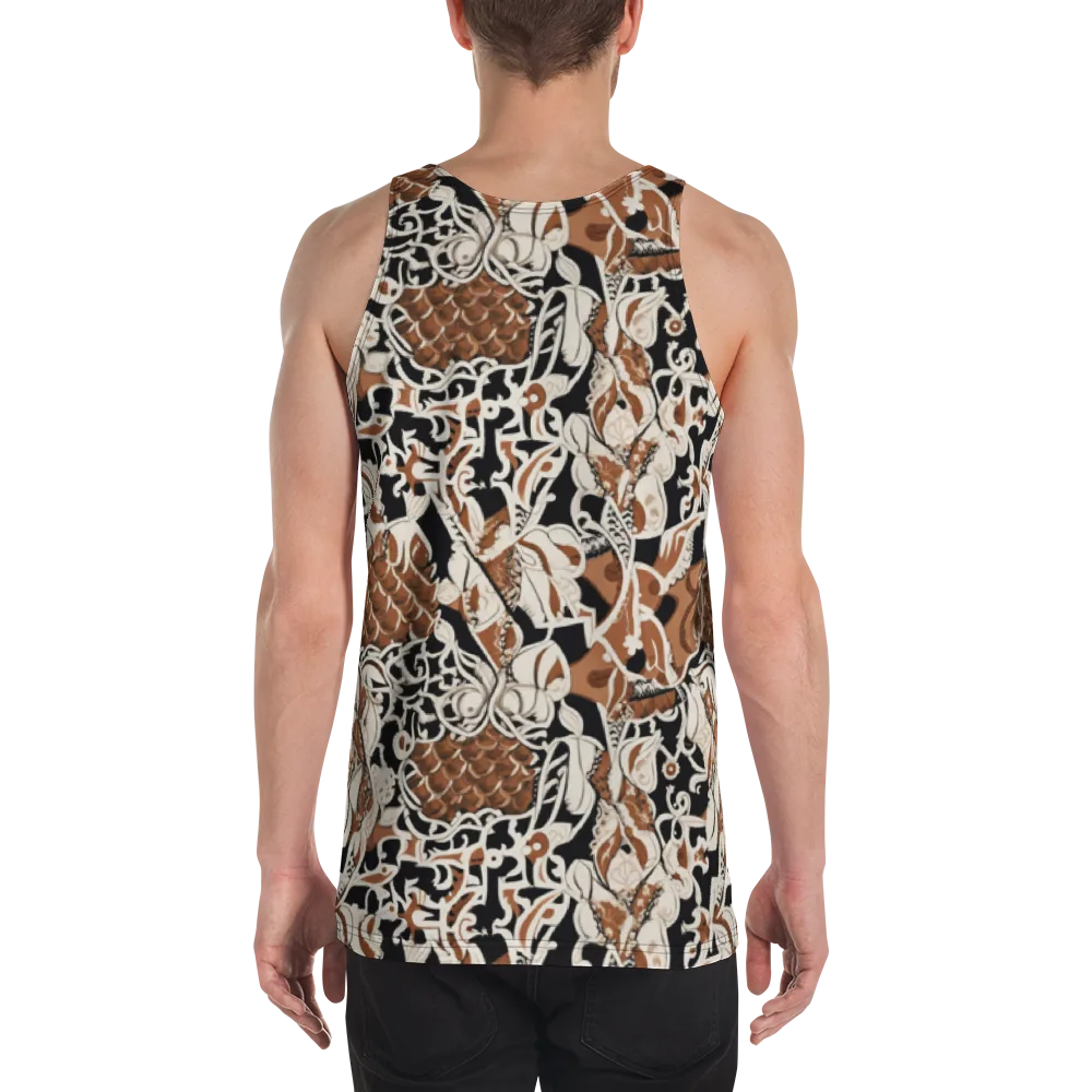 Sepia Baroque on Men's Tank Top — Back