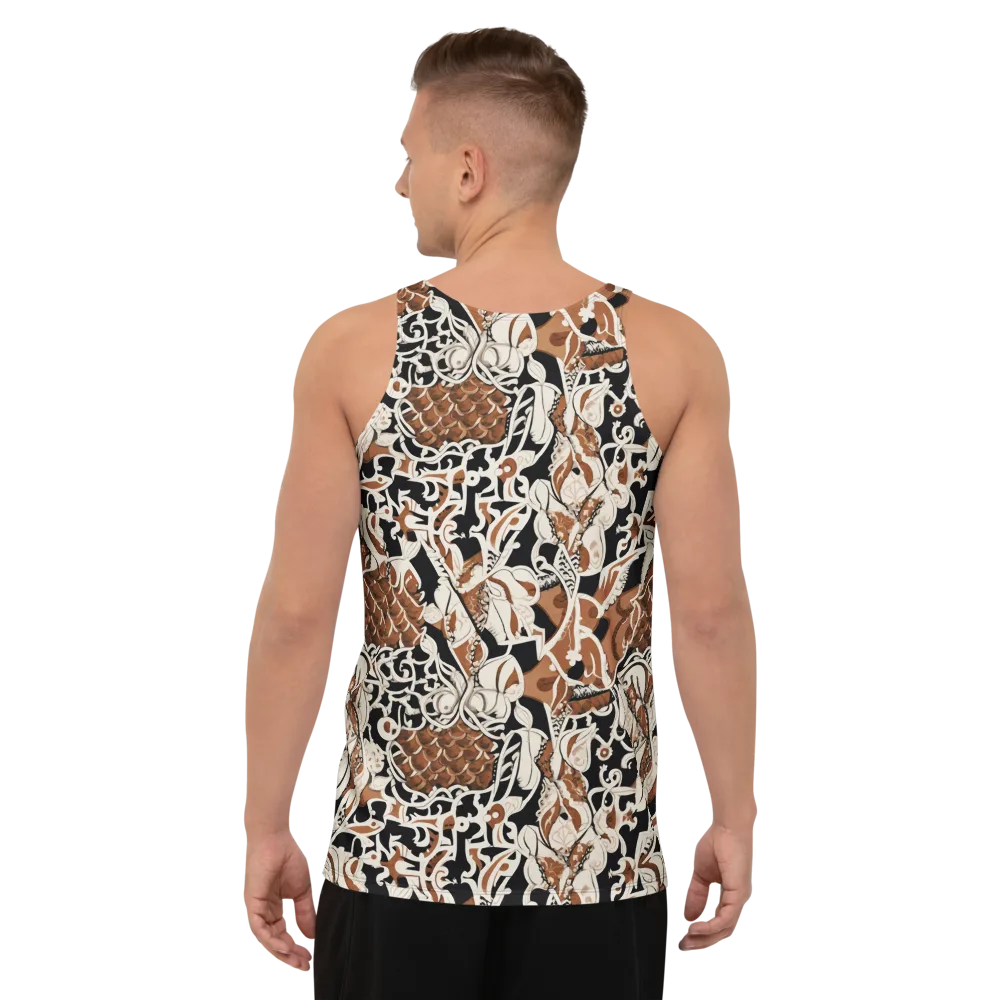 Sepia Baroque on Men's Tank Top — Back