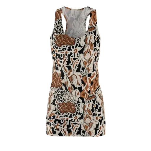 Sepia Baroque on a Racerback Dress