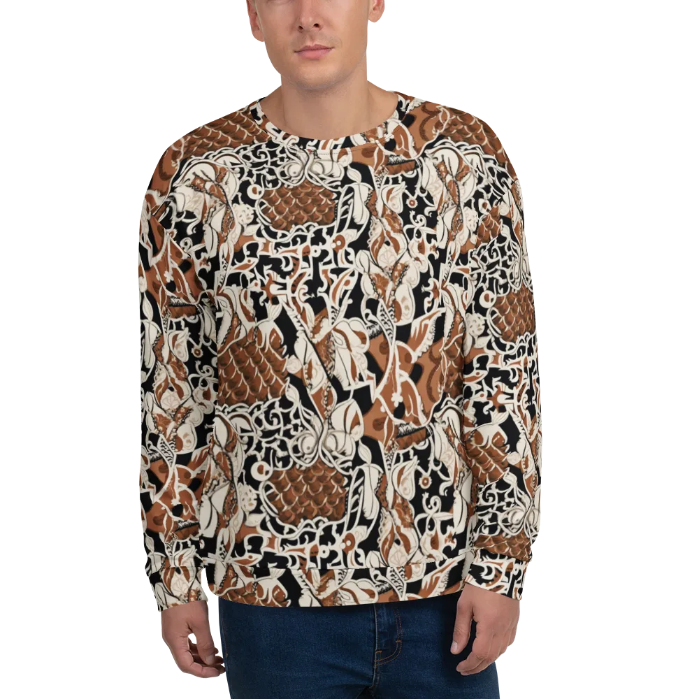 Sepia Baroque on Sweatshirt — Front