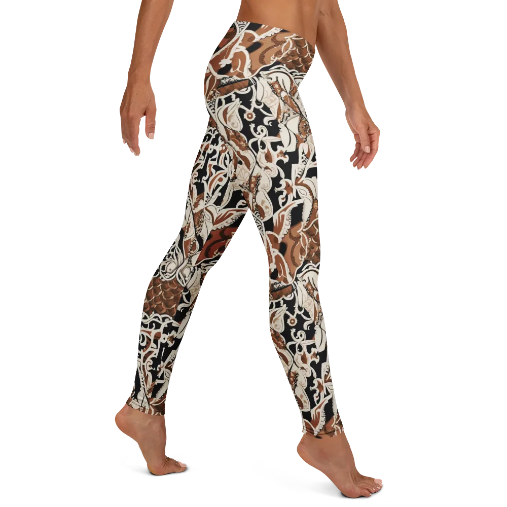 Sepia Baroque on Leggings — Right
