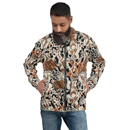 Sepia Baroque on a Bomber Jacket