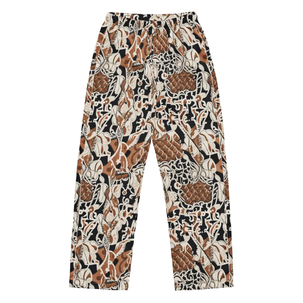 Sepia Baroque on Women's Pajama Pants — Front