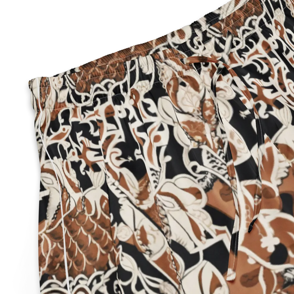 Sepia Baroque on Women's Pajama Shorts — Product details