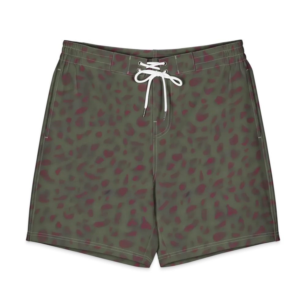 Olive Garnet on Men's Board Shorts — Front