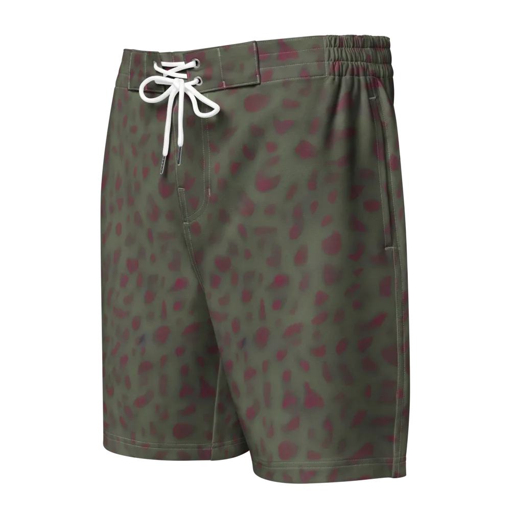 Olive Garnet on Men's Board Shorts — Front