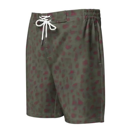 Olive Garnet on a Men's Board Shorts