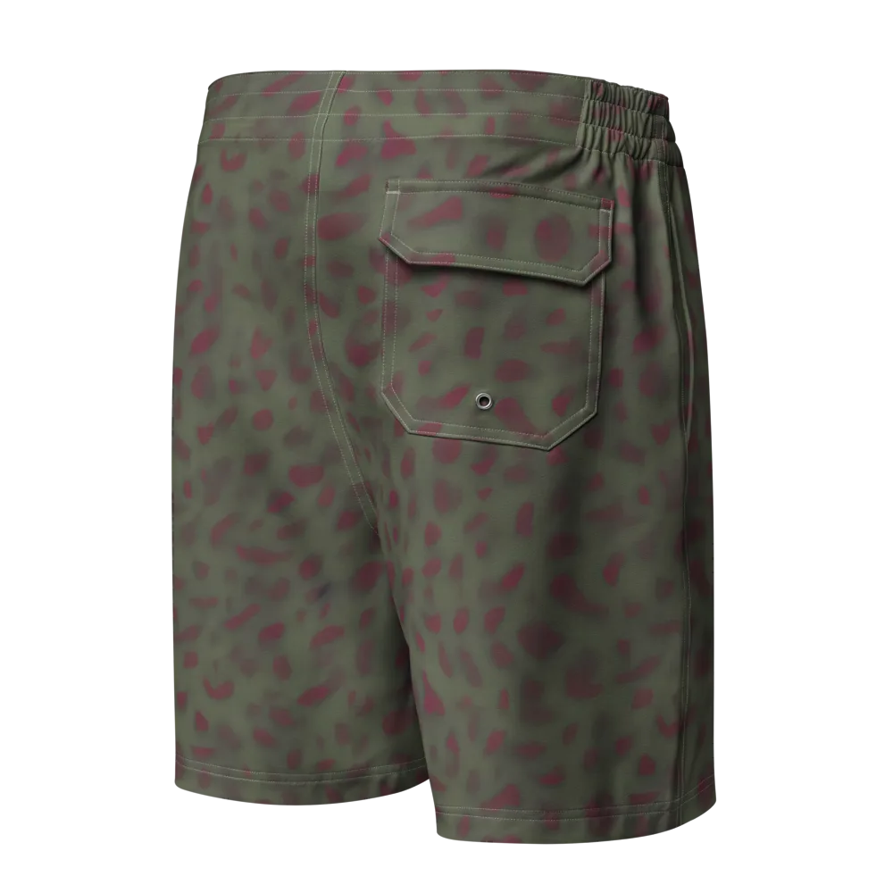 Olive Garnet on Men's Board Shorts — Back