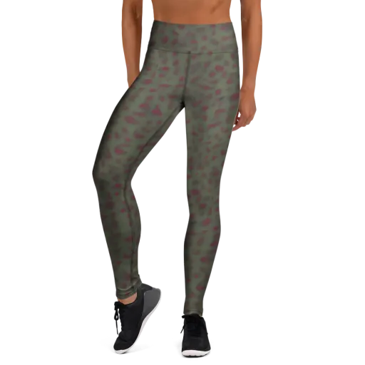 Olive Garnet on a Yoga Leggings