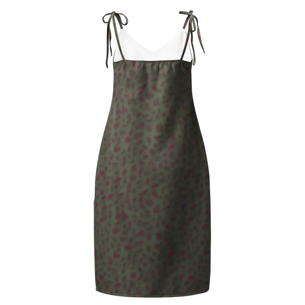 Olive Garnet on Slip Dress — Back