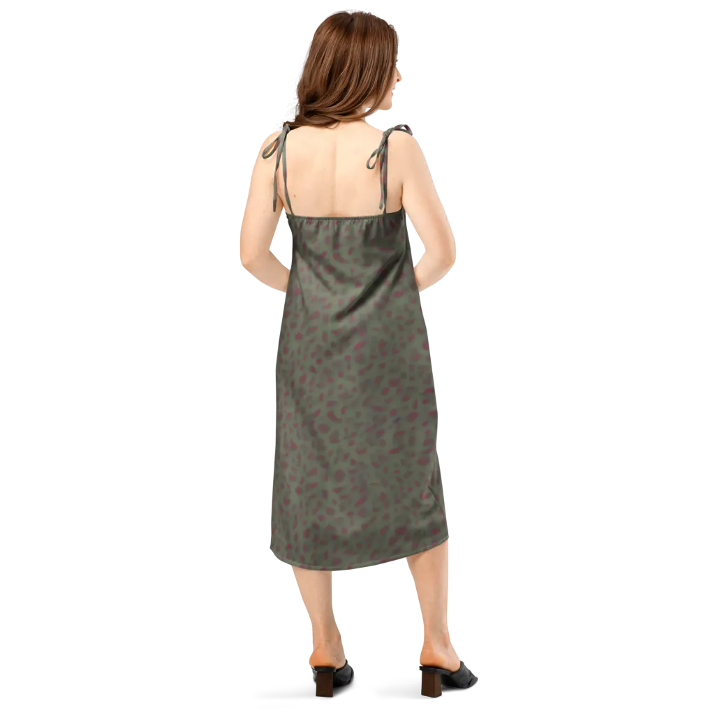 Olive Garnet on Slip Dress — Back