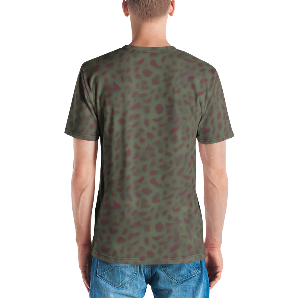 Olive Garnet on Men's Crew Neck T-Shirt — Back