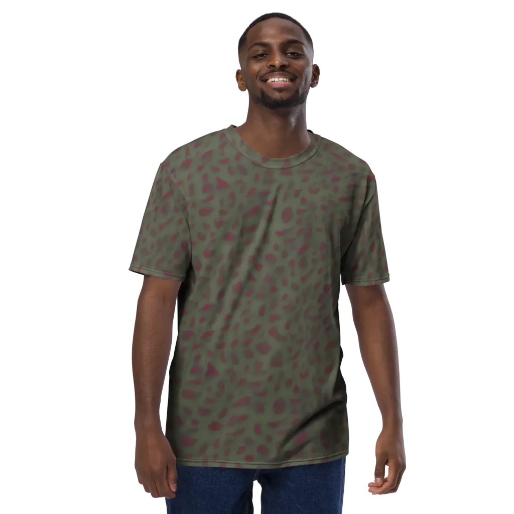 Olive Garnet on Men's Crew Neck T-Shirt — Front