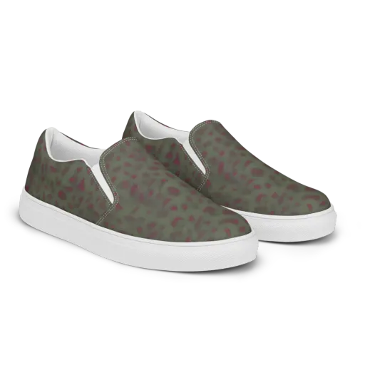 Olive Garnet on a Men's Slip-On Canvas Shoes