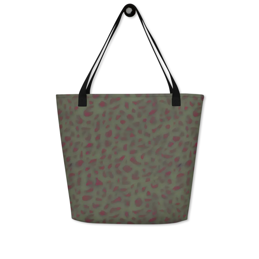 Olive Garnet on Large Tote Bag W/ Pocket — Front