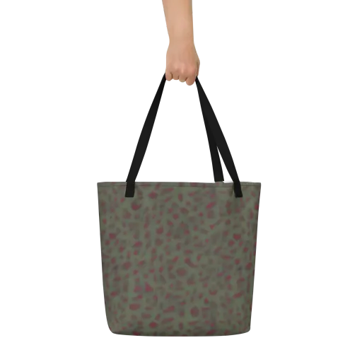 Olive Garnet on a Large Tote Bag W/ Pocket