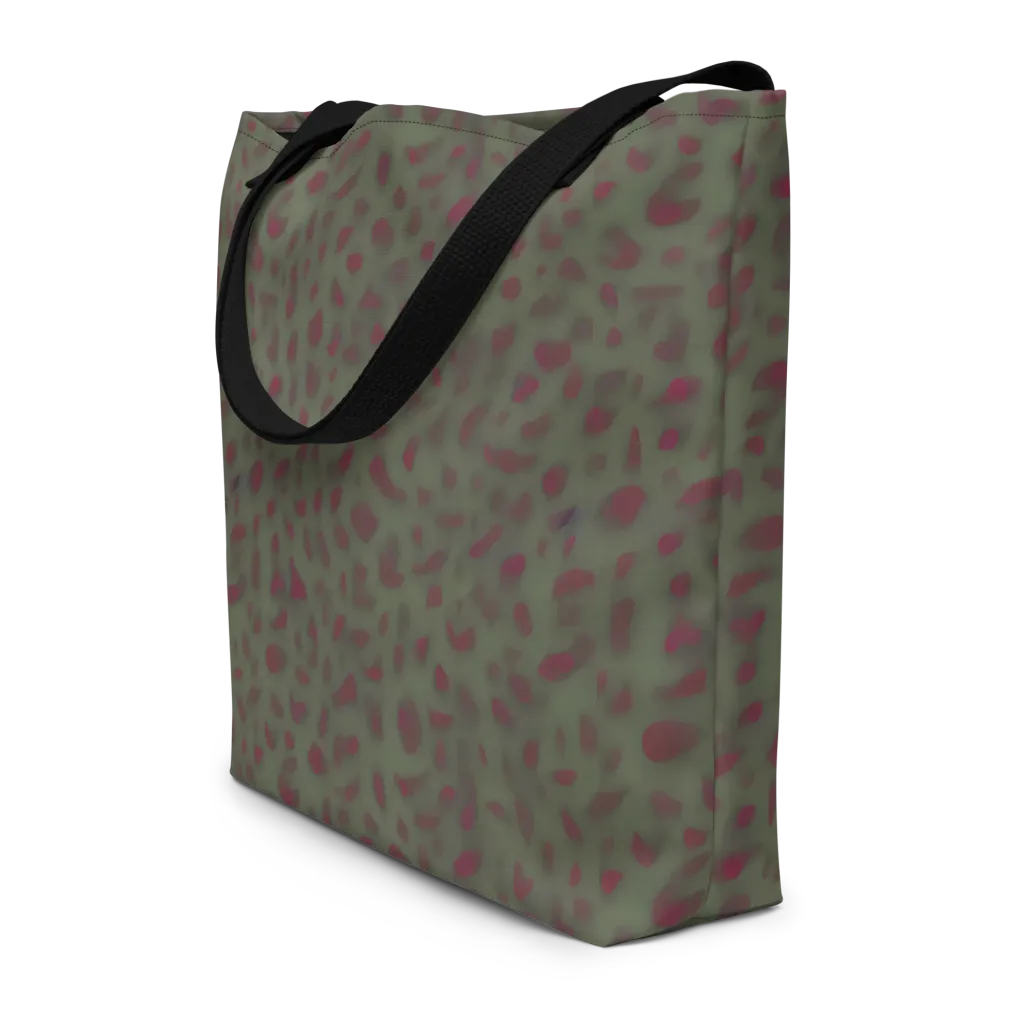 Olive Garnet on Large Tote Bag W/ Pocket — Front