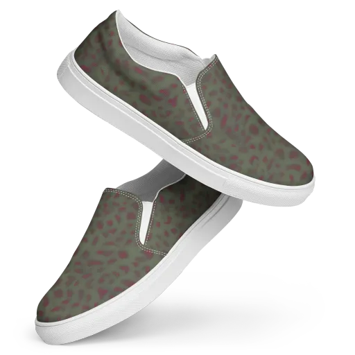 Olive Garnet on a Women's Slip-On Canvas Shoes