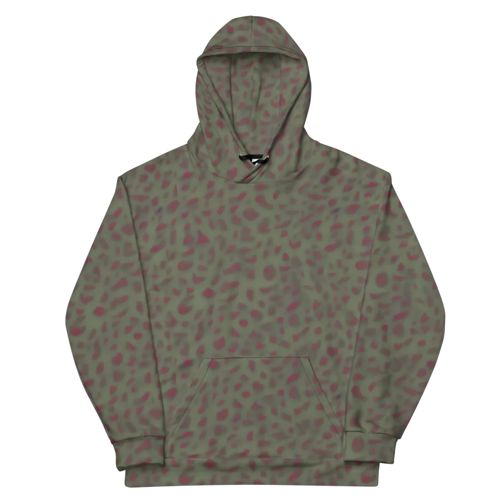 Olive Garnet on Cotton Hoodie — Front
