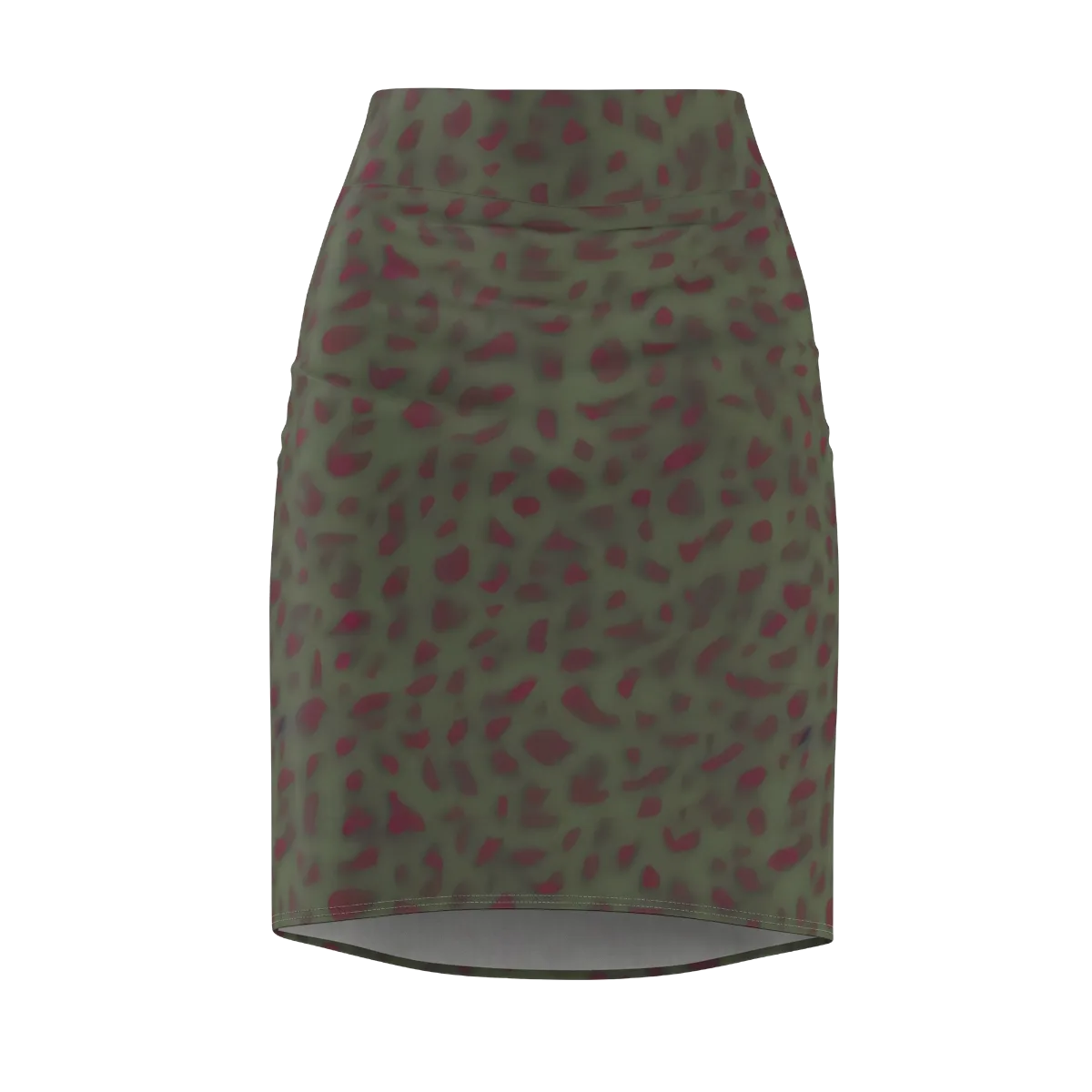 Olive Garnet on Pencil Skirt — Front