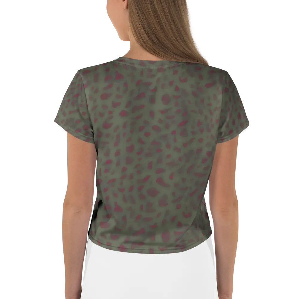Olive Garnet on Crop Tee — Back