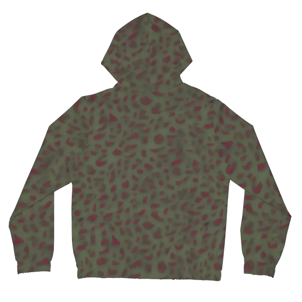Olive Garnet on Women's Full-Zip Hoodie — Back